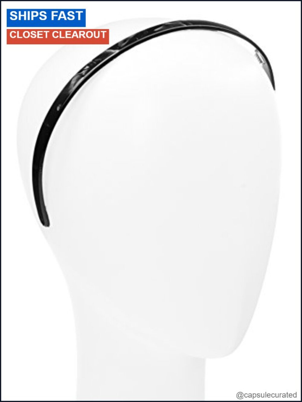 10mm Cellulose Acetate Headband No-Pinch Inner Teeth Everyday Hair Accessory